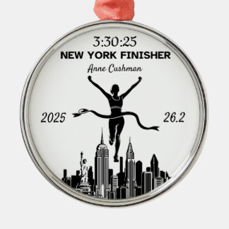 Ornement En Métal Cadeau personnalisé pour finisseur du Marathon de