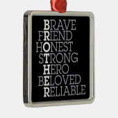 Ornement En Métal Cadeau pour le frère (Droite)