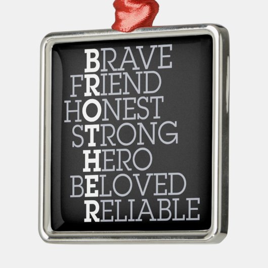 Ornement En Métal Cadeau pour le frère (Gauche)