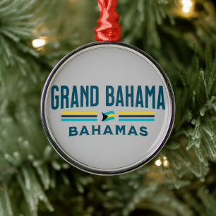 Ornement En Métal Cadeau souvenir Bahamas : Grand Bahama Independenc