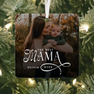 Ornement En Métal Cadeaux de fête des mères photo de maman superbe m