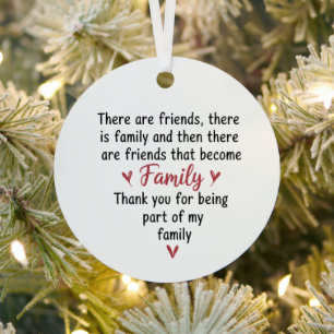 Ornement En Métal Cadeaux de Noël 2025 pour la famille et les amis