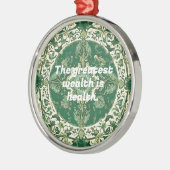 Ornement En Métal Cadeaux de Noël personnalisés pour les physiothéra (Gauche)