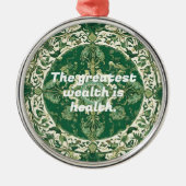 Ornement En Métal Cadeaux de Noël personnalisés pour les physiothéra (Devant)