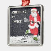 Ornement En Métal Cadeaux de vacances Lacrosse (Gauche)