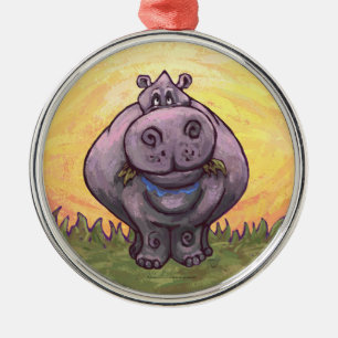Ornement En Métal Cadeaux et accessoires Hippopotamus