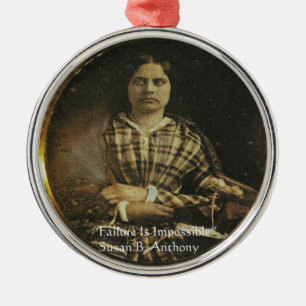 Ornement En Métal Cadeaux et Cartes de Sagesse de Susan B Anthony