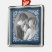 Ornement En Métal Cadre bleu (Gauche)