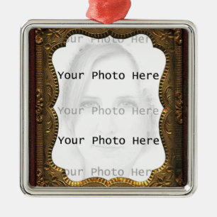 Ornement En Métal Cadre vintage de photo
