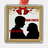 Ornement En Métal Cadres photo de Noël Cadres Premium (Devant)