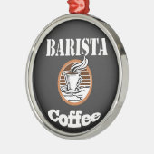 Ornement En Métal Café Barista (Gauche)