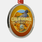 Ornement En Métal California State Bird & Flower (Droite)