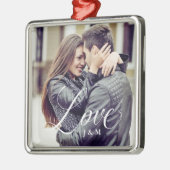 Ornement En Métal Calligraphie élégante moderne de l'amour | avec (Gauche)