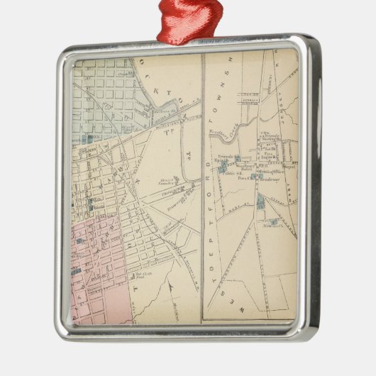 Ornement En Métal Camden, Atlantic City, Woodbury, Mt Holly (Gauche)