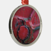 Ornement En Métal Camion rouillé rouge gros plan (Droite)