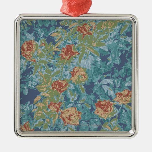 Ornement En Métal Camouflage et fleurs (Devant)