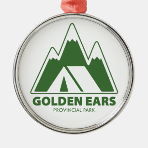 Ornement En Métal Camping en montagne dans le parc provincial Golden