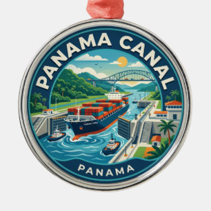 Ornement En Métal Canal de Panama Panama
