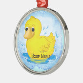 Ornement En Métal Canard en caoutchouc jaune (Gauche)