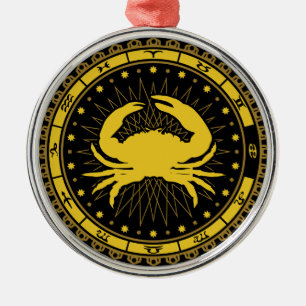 Ornement En Métal Cancer - Signe Zodiaque - Symbole - Horoscope