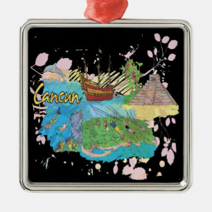 Ornement En Métal Cancun