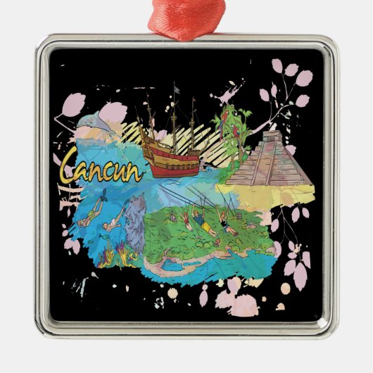 Ornement En Métal Cancun (Devant)