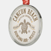 Ornement En Métal Cancun Beach Mexico | Paradise Mexican Caribbean (Gauche)