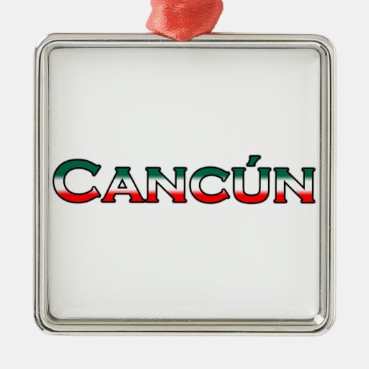 Ornement En Métal Cancun (logo des textes) (Devant)