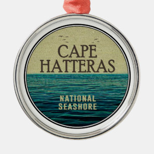 Ornement En Métal Cape Hatteras National Seashore Ocean Birds