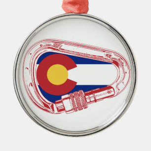 Ornement En Métal Carabiner Escalade du Colorado