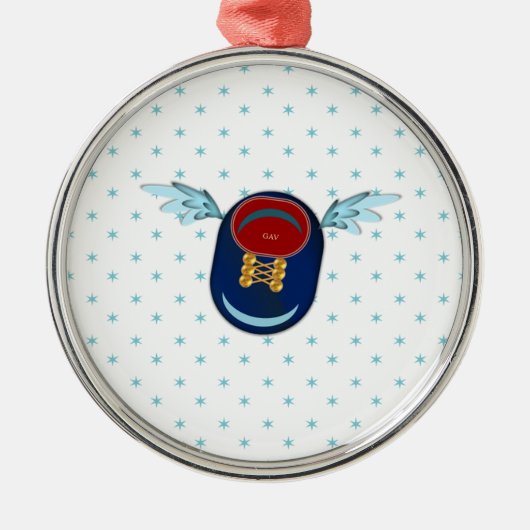 Ornement En Métal Caricature de chaussures à ailes mignonnes & étoil (Devant)