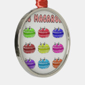 Ornement En Métal Caricature des Macarons (Droite)