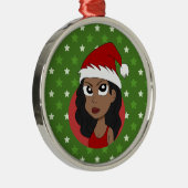 Ornement En Métal Caricature pour fille de Noël (Droite)