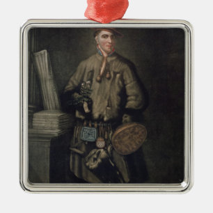 Ornement En Métal Carolus Linnaeus dans sa robe de la Laponie