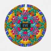 Ornement En Métal Carreaux en verre étincelant - Xmas Kaleidoscope (Recto)