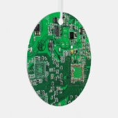 Ornement En Métal Carte circuit imprimé circuit vert PCB (Avant droite)