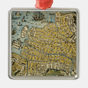 Ornement En Métal Carte de Nagasaki