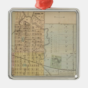 Ornement En Métal Carte de Rochester, Minnesota