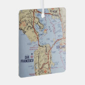 Ornement En Métal Carte de San Francisco (Avant droite)