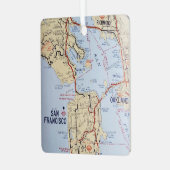 Ornement En Métal Carte de San Francisco (Avant gauche)