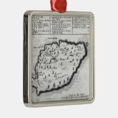 Ornement En Métal Carte des Barbade (Droite)