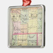 Ornement En Métal Carte des comtés de Benzie et de Manistee, (Gauche)