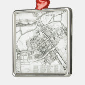 Ornement En Métal Carte d'Oxford, 1643 (Gauche)