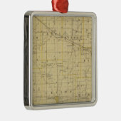 Ornement En Métal Carte du comté de Hendricks (Droite)