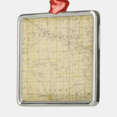 Ornement En Métal Carte du comté de Hendricks (Gauche)