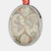 Ornement En Métal Carte du monde antique (Gauche)