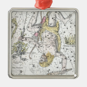 Ornement En Métal Carte du plat VIII de constellations