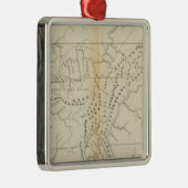 Ornement En Métal Carte du Tennessee (Droite)