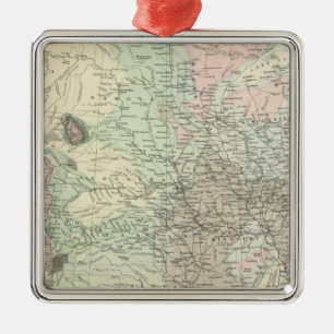 Ornement En Métal Carte géologique des États-Unis
