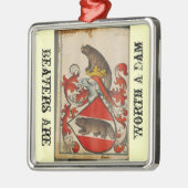 Ornement En Métal Castor de Noël (Gauche)